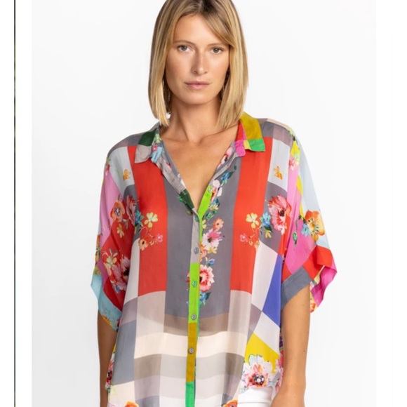 Johnny Was Block Lynn Shirt size XS - Picture 7 of 11